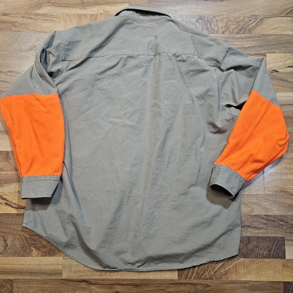 Cabela’s 2XL Upland Shooting Shirt Blaze Orange Patch Dakota Wild Wings - Picture 8 of 8